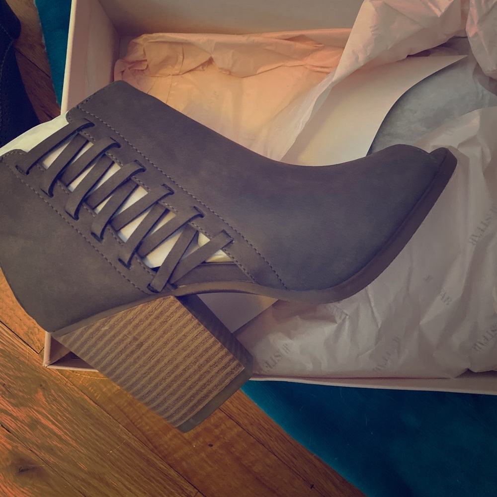 New open toed boots